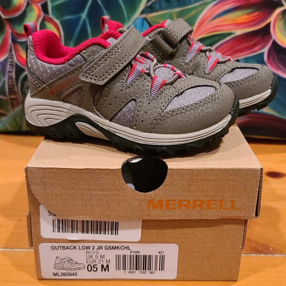 Merrell Toddler Boys Size 5M Outback Low 2 Hiking